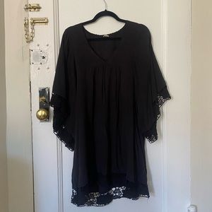 CROCHET TRIMMED DRESS